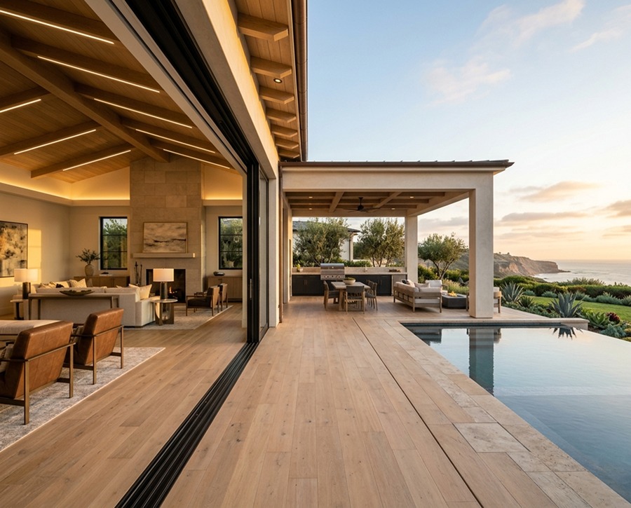 Architectural blueprint and craftsmanship details