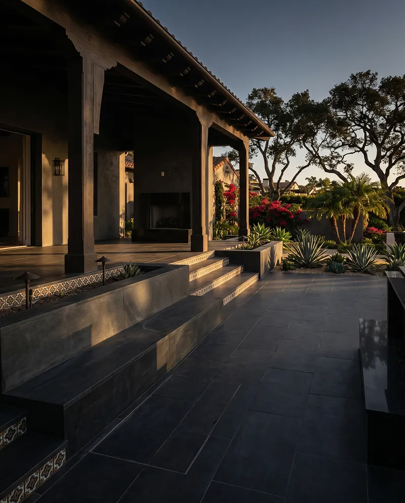 Architectural blueprint and craftsmanship details