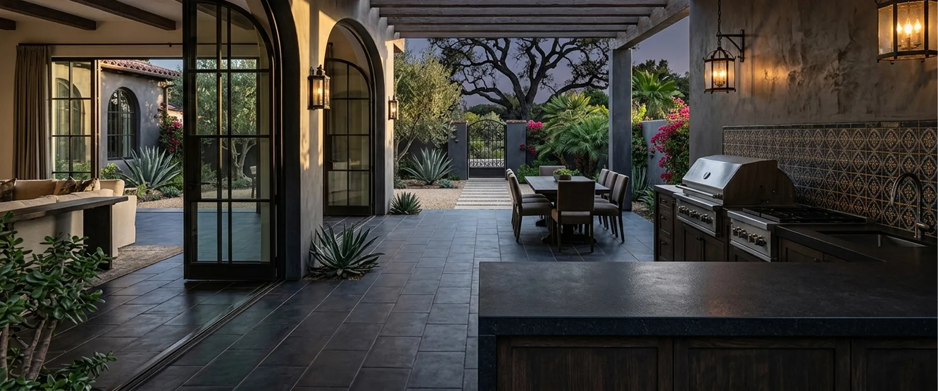 Luxury Exterior Spaces and Custom Outdoor Kitchens
