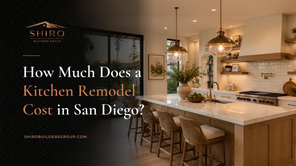 Kitchen remodel cost planning for a modern San Diego kitchen
