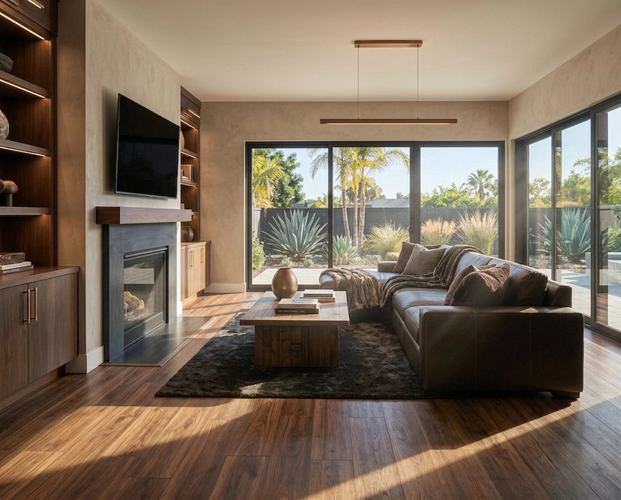Luxury vinyl plank flooring