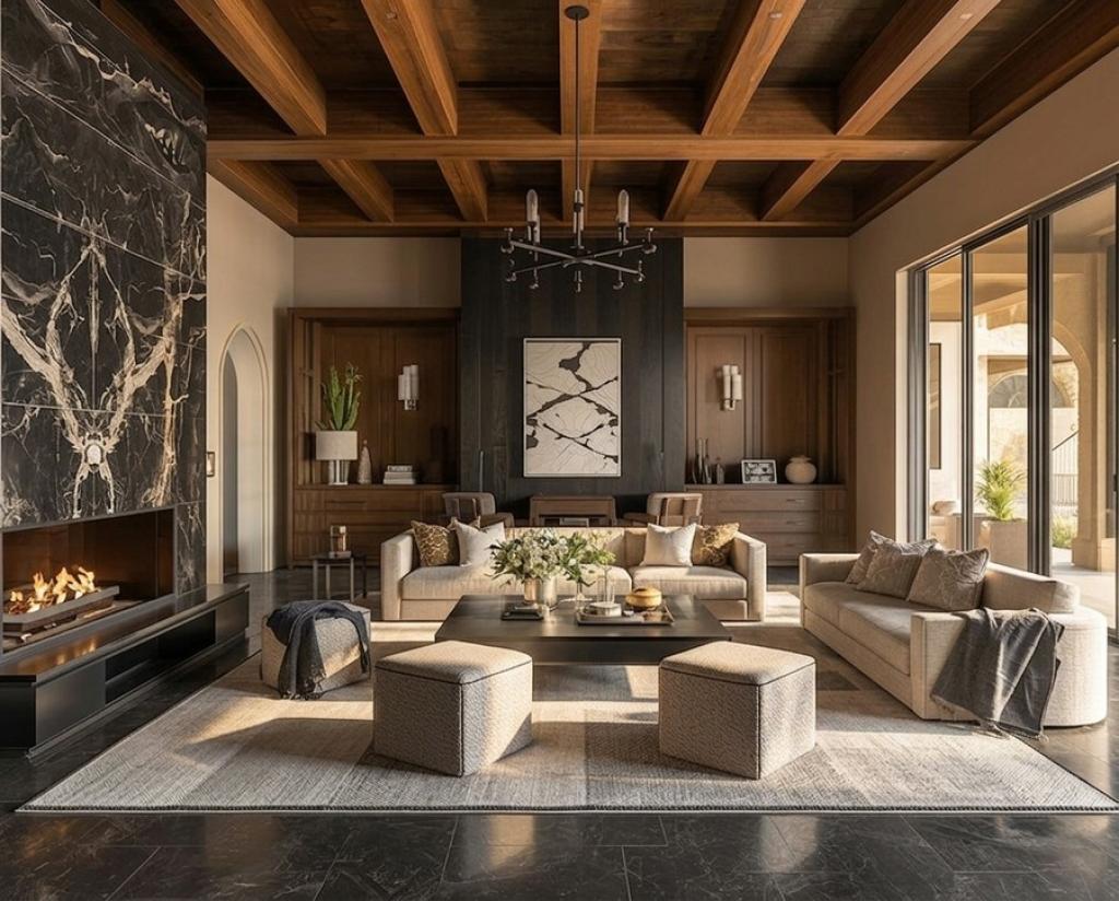 Flawless flooring transitions in a remodeled space