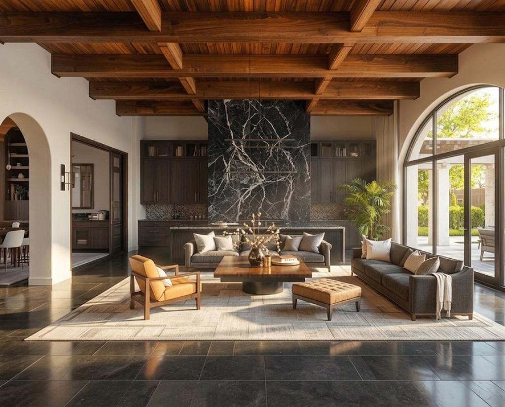 Intricate architectural details and millwork