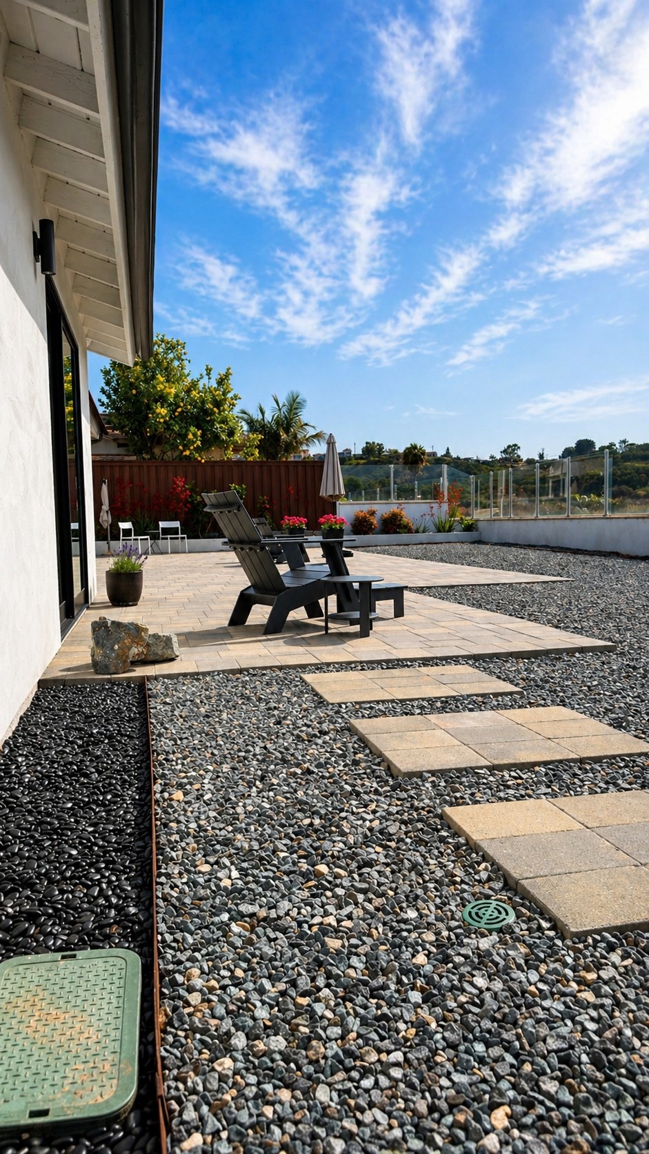 Modern backyard remodeling project by Shiro Builders Group