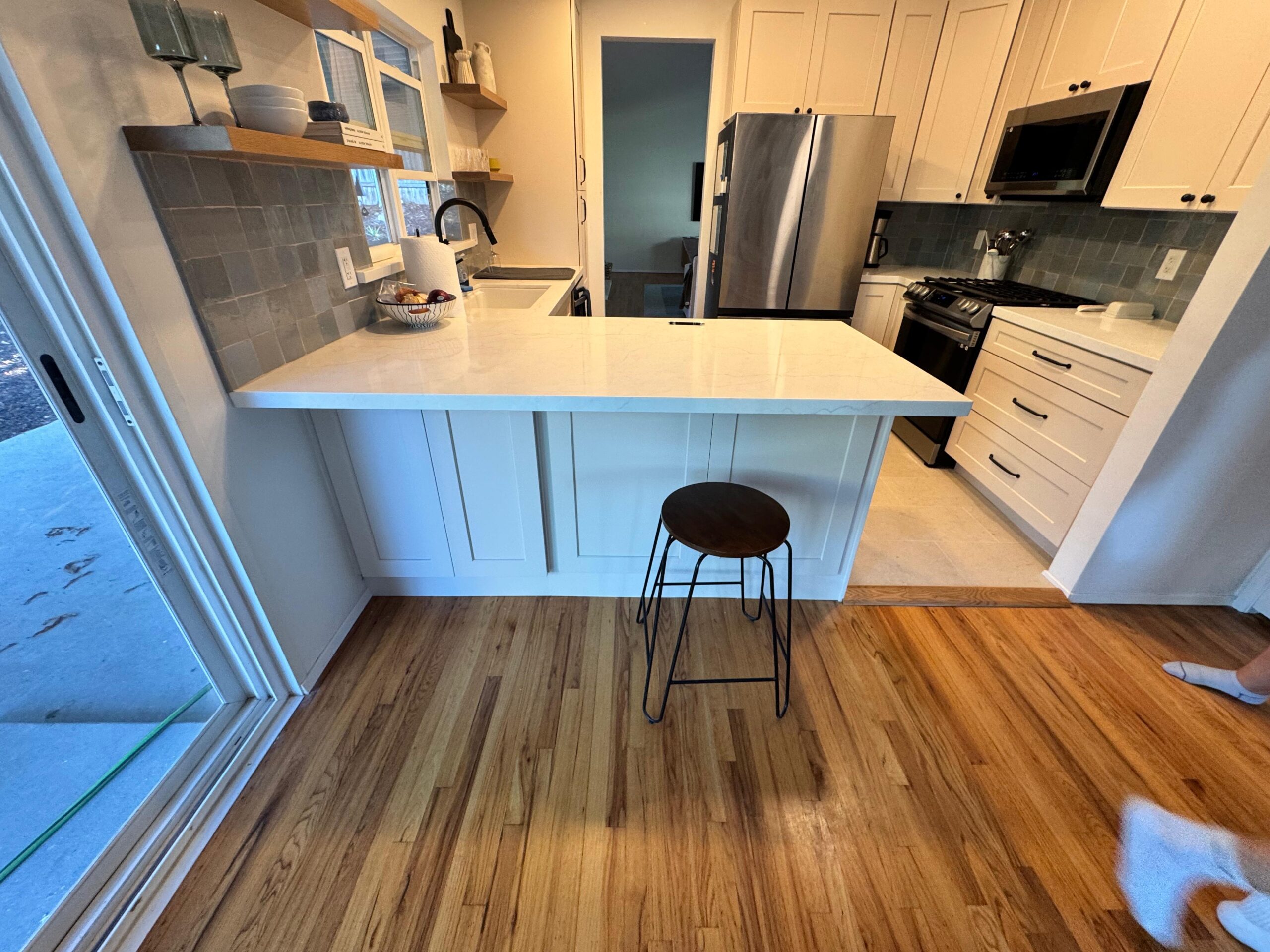 Luxury vinyl plank flooring