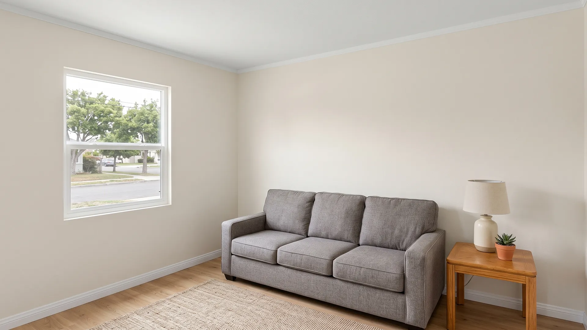 Finished Bright Living Room
