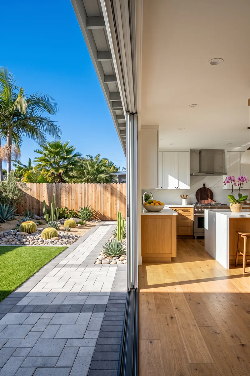 Modern backyard remodeling project by Shiro Builders Group