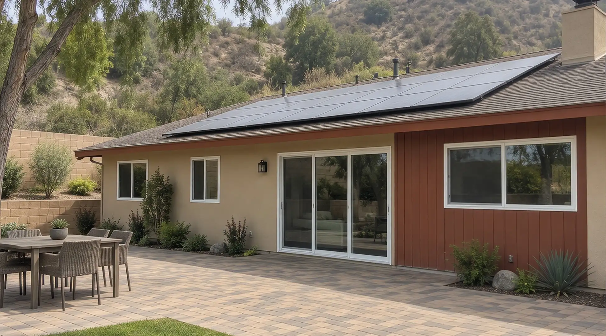Freshly painted home exterior in San Diego by Shiro Builders Group